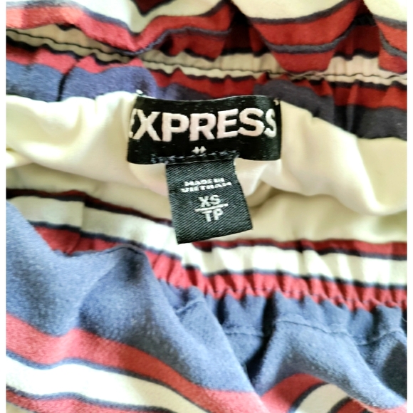 Express striped, strapless jumpsuit size x small - Picture 2 of 4